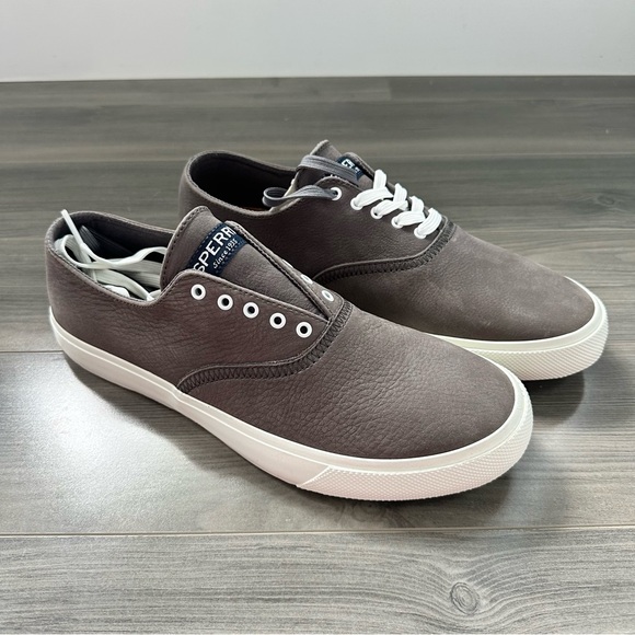 NEW Sperry Men’s Captain’s CVO Washable Grey Sneakers, Size 9.5 - Picture 4 of 6